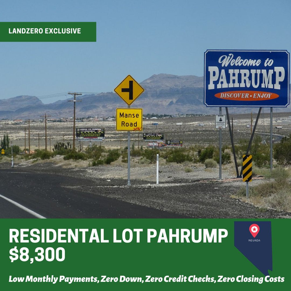 
                  
                    Residential Lot in Pahrump NV $8,300
                  
                
