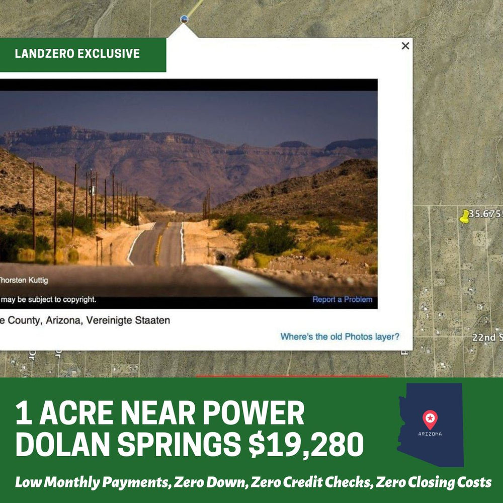 1 Acre Near Power, Dolan Springs $19,280
