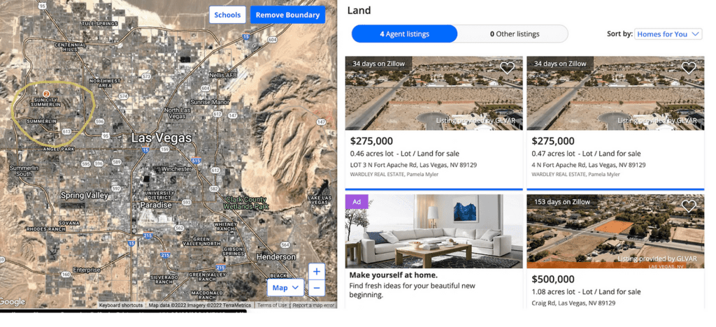 Buying land