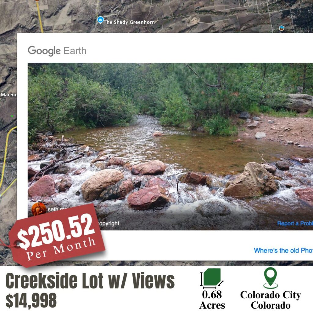 colorado land near creek