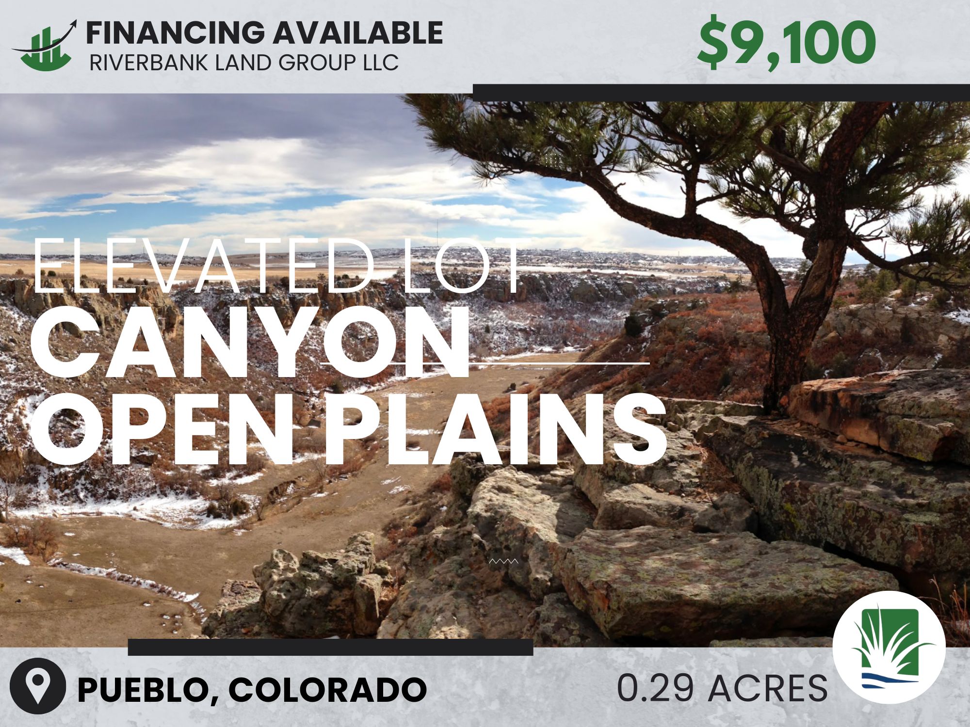 Land For Sale in America 11 Tranquil Plains Parcel Near Canyon