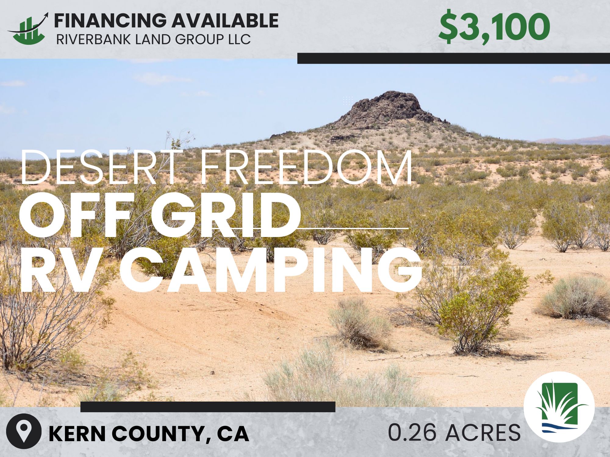 Land For Sale in America 13 Kern County Off-Grid