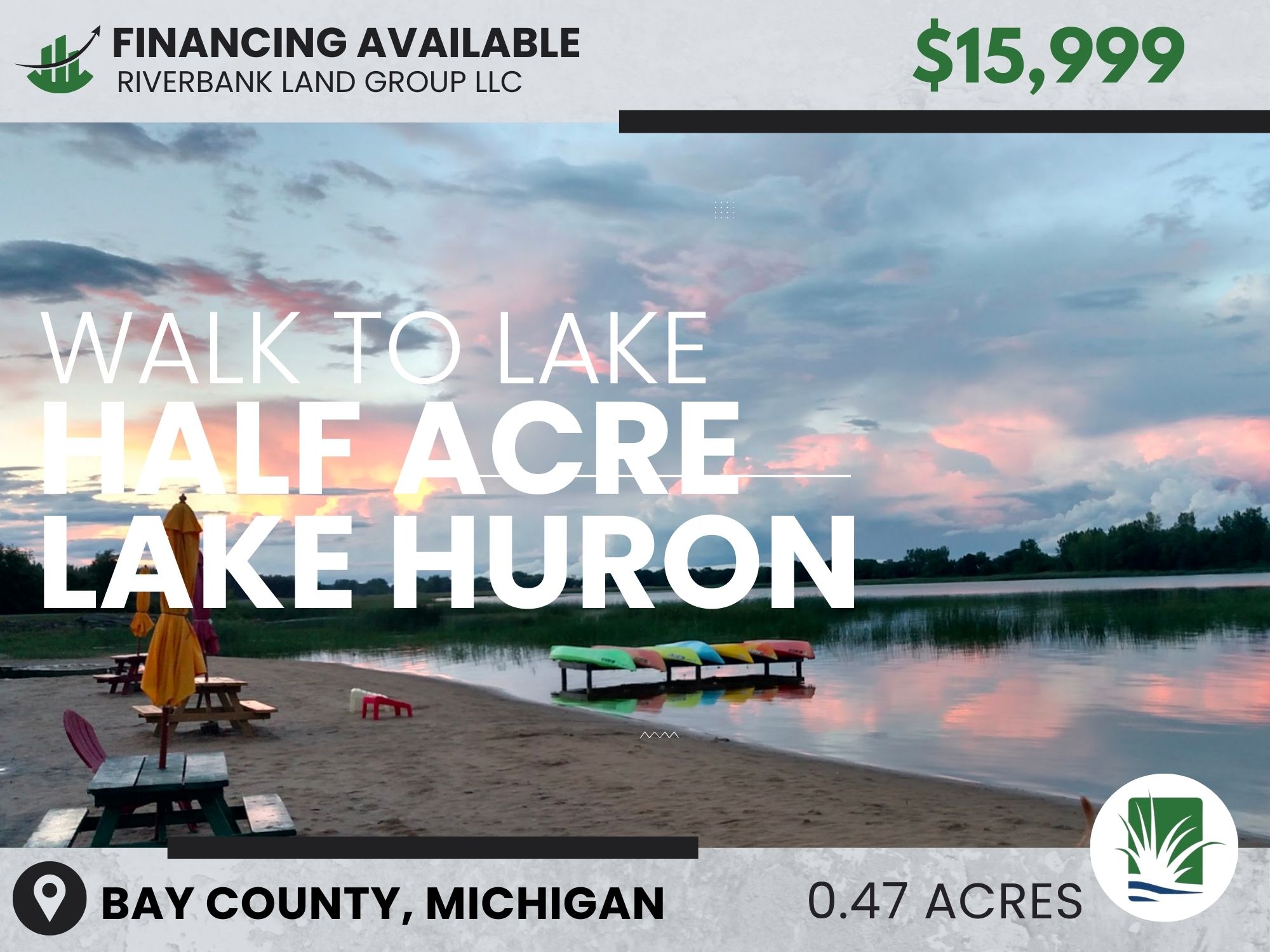 Walk to Lake Huron MI