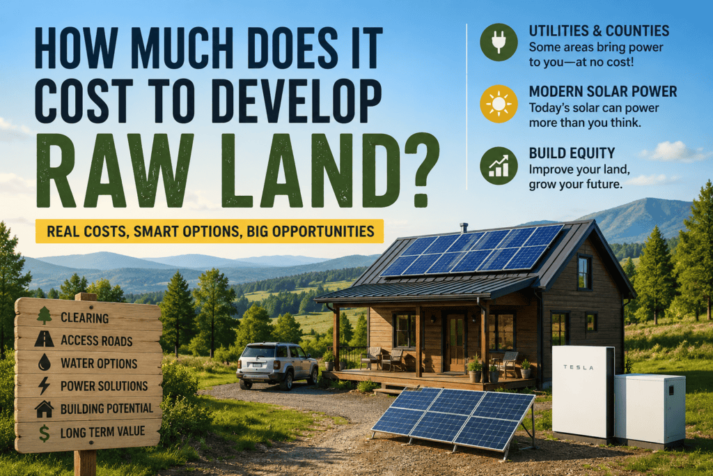 how much to develop raw land