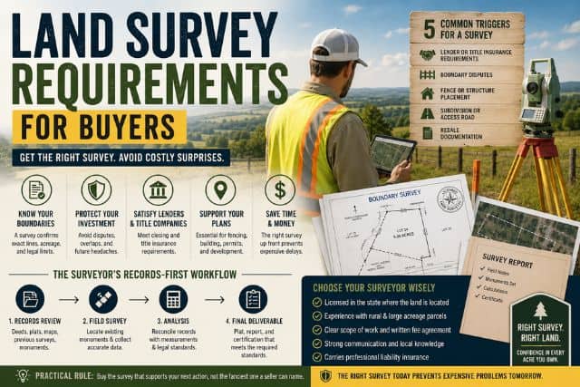 land survey requirements