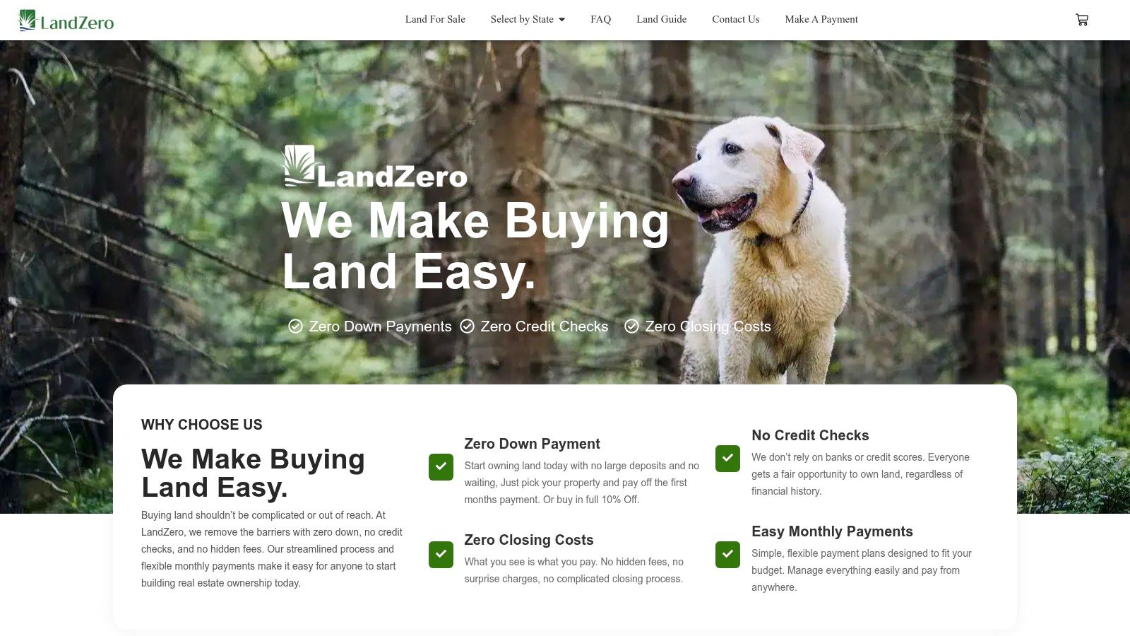 Owner Financed Land: How to Buy Property Without a Bank 23 Screenshot from https://www.landzero.com