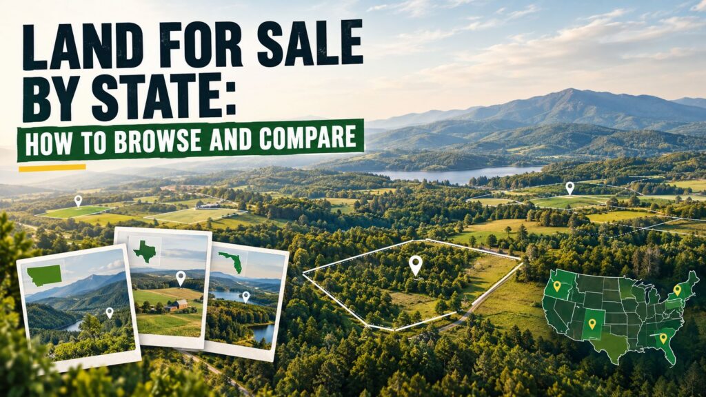 Land for Sale by State: How to Browse and Compare