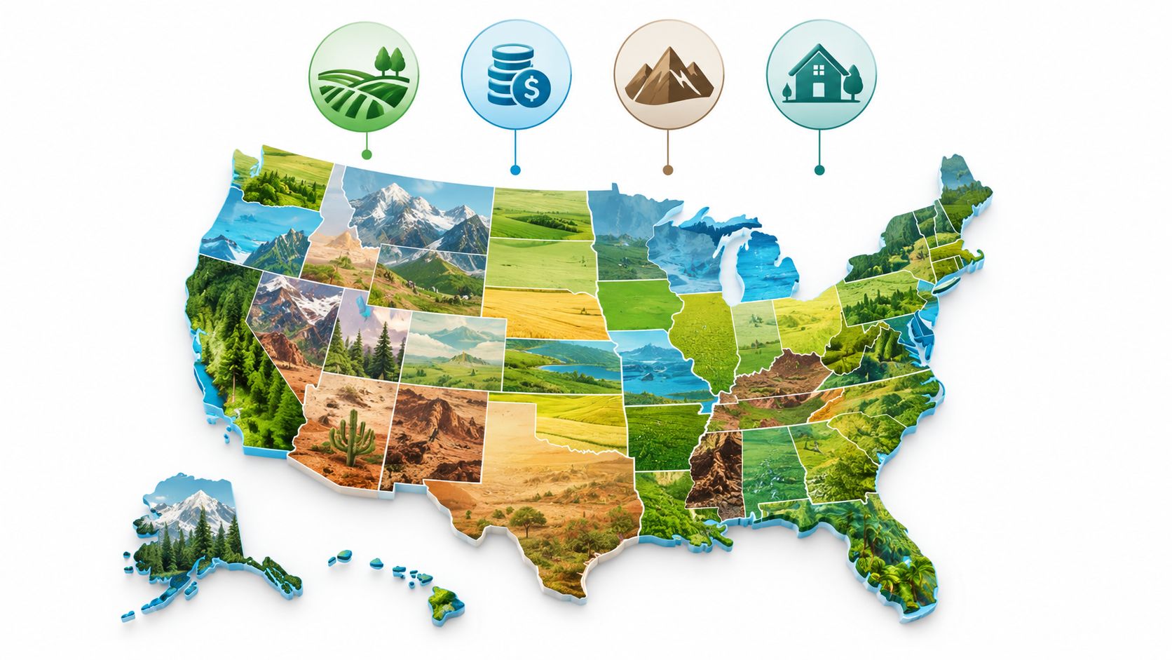 Land for Sale by State: How to Browse and Compare 28 Screenshot from https://www.landzero.com