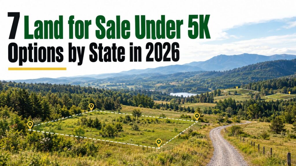 7 Land for Sale Under 5K Options by State in 2026
